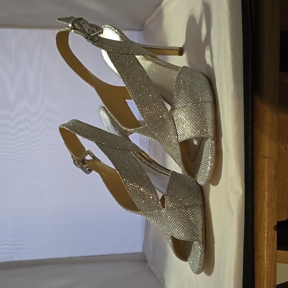 Michael Kors silver sandals